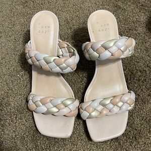 A new day heels tan size 6.5